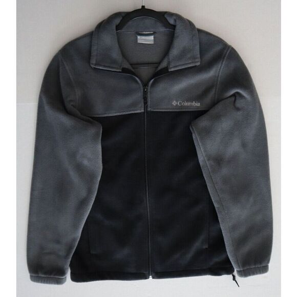 Columbia XM1571 Men's Sz S Gray/Black Steens Mountain 2.0 Full Zip Fleece Jacket - Picture 10 of 11